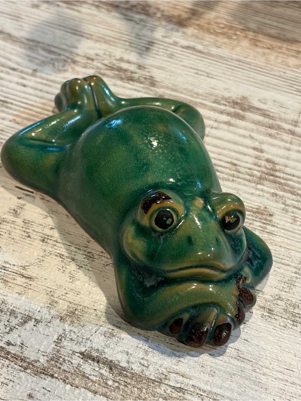 Miniature (6”) Porcelain Frog